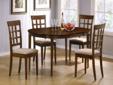 7 Pc. Dining Set in Walnut Finish
Product ID 101772
This entire collection is finished in walnut. Constructed of solid hardwoods and wood veneer table tops.
Table 42"l x 42"w x 60"h
Chair 18"w x 22"d x 39"h
PLEASE VISIT US AT www.lvfurnituredirect.com OR