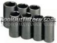 "
S K Hand Tools 4007 SKT4007 7 Piece 1/2"" Drive Axle Nut Deep Impact Socket Set
Features and Benefits:
Corrosive resistant and laser engraved every 120 degrees
Axle nut deep impact sockets are available for use on GM, Ford, Chrysler and Honda cars
