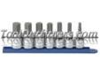 "
KD Tools 80720 KDT80720 7 Piece 1/2"" Drive Metric Hex Bit Socket Set
Features and Benefits
Patented bit holding system forces bit surface to opposing side for maximum retention
Chrome sockets; heat treated for durability and service ability
S2 and