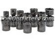"
Ingersoll Rand SK4H7U IRTSK4H7U 7 Piece 1/2"" Drive SAE Universal Impact Socket Set
Features and Benefits
Impact Grade Toughness designed for high torque applications
Forged Chrome-molybdenum steel for high strength durability
Laser-etched size labeling