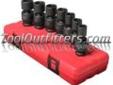 "
Sunex 2654 SUN2654 7 Piece 1/2"" Drive Universal SAE Impact Socket Set
Features and Benefits:
Forged from the finest chrome molybdenum alloy steel â the best choice for strength and durability
Radius corner design - to extend the life of fasteners
Ideal