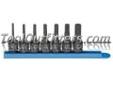 "
KD Tools 84912 KDT84912 7 Piece 3/8"" Drive 6 Point Metric Hex Impact Socket Set
Features and Benefits:
Chrome Molybdenum Alloy Steel for exceptional strength and long lasting durability
High visibility laser etched markings with additional hard
