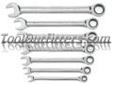 "
KD Tools EHT9417 KDT9417 7 Piece Metric Combination GearWrench Set
Features and Benefits:
Box ends provide strong grip on the fastener and needs as little as 5 degrees to move the fastener
Surface drive nearly eliminates fastener rounding
Sleek head