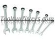 "
K Tool International KTI-45500 KTI45500 7 Piece Metric Ratcheting Wrench Set
Features and Benefits:
Ratcheting box ends are designed to accommodate a variety of fasteners including both 6- and 12-point nuts!
Ratcheting box ends requires as little as