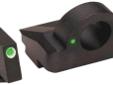 GLOCK TRITIUM NIGHT SIGHTS GHOST RING STYLE Green front/green rear Fits Glock 17/19/22/23/24/26/27/33/34/35/37/38/39 Ideal for âold eyesâ, shooters w/bifocals, SWAT Quick front sight acquisition Â  Use item GTool1 for installation (not included) Friction