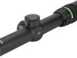 ACCUPOINT Â® 1-4X24 BAC - GREEN TRIANGLE RETICLEBlack matteOptimum any-light shooting Advanced fiber-optic/tritium aiming-point illumination speeds target acquisition, extends available shooting hoursDual-illumination fiber-optic system automatically