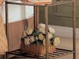 Contact the seller
Brushed Gold Metal Finish Transitional Iron Nightstand with Shelf This lovely iron nightstand will be a wonderful bedside accessory in your transitional master bedroom. The classic piece features a curved swirled crown detail and floral