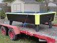 We have a 8' cion op bar pool table for sale Free delivery and you get to pick the color for the new felt comes with everything you need to play 2 cues , new balls , cue cack , 8 and 9 ball racks , cover to see our webpage check us out at
