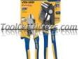 "
Vise Grip 1802535 VGP1802535 8"" Diagonal Cutter and GrooveLock 10"" Straight Jaw Plier Set
Features and Benefits:
Multi-groove ratcheting system allows for twice the groove positions of traditional groove joint pliers
VISE-GRIP Lifetime Guarantee