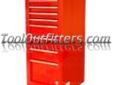 International Tool Box PRS-3708RD ITBBR848 8 Drawer Red Side Cabinet
Features and Benefits:
Heavy duty double wall construction for added strength
Quadra level ball bearing slides for easy access to tools
High gloss powder coat scratch resistant paint