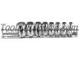 "
K Tool International KTI-21100 KTI21100 8 Piece 1/4"" Drive 6 Point SAE Socket Set
Features and Benefits:
Chrome vanadium steel, heat treated
Packaged on a socket rail
Includes sizes: 3/16" o 1/2"."Price: $10.44
Source: