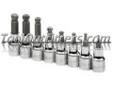 "
S K Hand Tools 19752 SKT19752 8 Piece 3/8"" Drive Metric Ball Hex Bit Socket Set
Features and Benefits:
SuperKromeÂ® finish provides long life and maximum corrosion resistance
Through-hole design: simply pop the old bit out and insert a new replacement