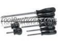 K Tool International KTI-19000 KTI19000 8 Piece Black Phillips and Slotted Screwdriver Set
Features and Benefits:
High quality chrome vanadium blades
3 Phillips and 5 slotted with hex bolsters for wrench assist
Packaged with plastic tray
Price: $15.95