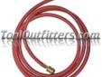 "
Robinair 63096 ROB63096 96"" R-134A Red Hose
Features and Benefits:
Red 96" A/C hose for R-134a
Fits most A/C manifold or recharging and recover machines
6ft. long means not having to move gauges or equipment into awkward locations to reach the A/C