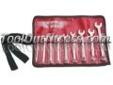 "
Vim Products CW100 VIMCW100 9 PIece Midget 6 Point Box Combination Wrench Set
Features and Benefits:
Chrome
Comes in a vinyl pouch roll
Sizes include: 1/8", 5/32", 3/16", 7/32", 1/4", 9/32", 5/16". 11/32". 3/8".
"Price: $42.35
Source:
