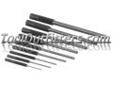 "
S K Hand Tools 6069 SKT6069 9 Piece Roll Pin Punch Set
Features and Benefits:
Strength and precision straight through the hole
Ball center assures proper contact
Diamond knurled grip for sure handling
Made in the U.S.A.
Lifetime warranty
9 piece roll
