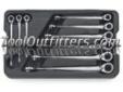 "
KD Tools 85398 KDT85398 9 Piece X-Beam Reversible SAE Combination Ratcheting Wrench Set
Features and Benefits:
Up to 525% increase in surface contact area vs. a standard handle wrench
Works with the wrenches' wider side for more power with less stress