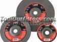 "
Firepower 1423-2192 FPW1423-2192 9"" x 1/4"" x 5/8"" - 11NC Type 27 Depressed Center Grinding Wheel
Features and Benefits:
Fully reinforced with resin bonded aluminum oxide to ensure safety at high speed and to increase bonding and impact strength