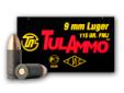 This newly manufactured 9mm ammunition is PERFECT for target practice, range training, or plinking. It is both economical and reliable and is produced by one of the most established ammunition plants in the world. Tula ammunition derives its name from its