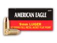 Manufactured under Federal's American Eagle brand, this product is brand new, brass-cased, boxer-primed, non-corrosive, and reloadable. It is a staple range and target practice ammunition. This is top of the line, American-made range ammo - it doesn't get