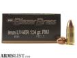 Blazer Brass 124gr.
Source: http://www.armslist.com/posts/1409412/detroit-michigan-ammo-for-sale----------------9mm-ammo-250-rds----100---------------