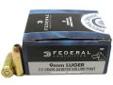 "
Federal Cartridge C9BP 9mm Luger 9mm Luger, 115gr Personal Defense, Jacketed Hollow Point, (Per 20)
Federal Ammunition
- Caliber: 9mm Luger
- Grain: 115
- Bullet: Jacketed Hollow Point, Personal Defense
- Muzzle Velocity: 1180 fps
- 20 Rounds per