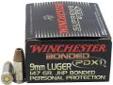 Winchester Ammo S9MMPDB1 9mm Luger 9mm Luger 147gr PDX1 /20
Winchester Ammunition
- Caliber: 9mm Luger
- Grain: 147
- Bullet: Bonded PDX1 Jacketed Hollow Point
- Muzzle Velocity: 1000 fps
- 20 Rounds per boxPrice: $19.56
Source: