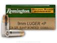 Remington's premium Bonded 9mm Golden Saber load is a great performing duty load for law enforcement officers as well as for general self-defense use. Remington's Bonded line of Golden Saber ammunition is designed to perform better through barriers such