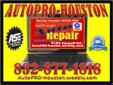 Since 2006 Licensed Automotive Repair Facility with Mobile Mechanics and Technicians
AutoPRO-Houston
9103 EMMOTT RD.
Houston TX 77040
Tel: 832.877.1818
"We can make the vehicles you have . . . the vehicle you want and need!"
Automotive Services offered