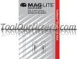"
Mag Instrument 107-436 MAGLK3A001 AAA Bulb for the Maglite Solitaire Flashlight
Features and Benefits:
Quality and dependability are the hallmarks for Maglite flashlights. And they insist on the same quality and dependability for every lamp and