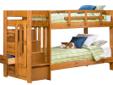 Solid wood Stairway BunkbedÂ Â Â  $599.00
Â Â Â Â Â Â  This unit is designed to be extremely durable and functional, and should add the to spirit of adventure to any child's room. This stairway bunk bed features a twin over twin beds, the stairway provides an easy