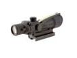 "
Trijicon TA11J308-A ACOG 3.5x35 .308 Ballistic Reticle, TA51 Mount
ACOG 3.5x35 scope with Amber Crosshair Reticle-the ranging reticle is calibrated for 7.62mm (.308 cal) flat-top rifles to 1200 meters. Includes Flat Top Adapter. Daytime illumination is