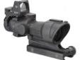 "
Trijicon TA01NSN-RMR ACOG 4x32 Cen Illuminated Amber X-Reticle 223 4 Minutes Of Angle
The TA01NSN-RMR combines the technology of the battle-tested Trijicon ACOG (4x32) gun sight with the 4.0 MOA Trijicon RMR red dot sight. This provides the shooter with
