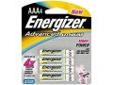 Energizer EA92BP-4 Advanced Lithium Batteries AAA (Per 4)
Photos. Tunes. Gaming. You love your tech. But they drain energy like a criminal. Try EnergizerÂ® Advanced Lithium - its lithium battery technology maximizes your gear's performance and keeps you