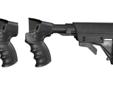 Accessories: Scorpion Recoil System that offers an aluminum buffer tube and adjustable cheekrest.Description: 6-position collapsible Strikeforce Elite StockFinish/Color: BlackFit: Saiga 12GAModel: Does not require trigger group to be moved on Saiga