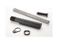 AR-15 Military Buffer Tube Package- 6 Position Hard Coat Anodized T6 Aluminum Military Buffer Tube- Hard Coat Anodized T6 Aluminum Buffer- Military Spec Thread Diameter for a Tight Fit on AR-15 Receivers- Military Spec Tube Diameter to Provide a Tight Fit