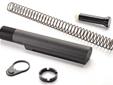 AR-15 Military Buffer Tube Package- 6 Position Hard Coat Anodized T6 Aluminum Military Buffer Tube- Hard Coat Anodized T6 Aluminum Buffer- Military Spec Thread Diameter for a Tight Fit on AR-15 Receivers- Military Spec Tube Diameter to Provide a Tight Fit