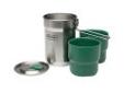 "
Stanley 10-01290-001 Adventure Camp Cook Set 24oz SS
Anyone can look like a seasoned outdoorsman with this simple, smart cook set. Cook in the stainless pot. Eat out of the two 10-oz. cups included inside. Tailgate/campsite/fishing hole/hunting cabin