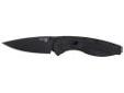 "
SOG Knives AE02-CP Aegis Series Knife Black TiNi, Clam Pack
SOG's comprehensive Aegis line of premier folders is fully integrated with top end systems. Start to open the knife, and let Aegis finish the action with a bang, using one of the surest