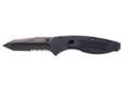 "
SOG Knives AE24-CP Aegis Series Knife Mini, Black TiNi, Tanto, Partially Serrated, Clam Pack
SOG's comprehensive Aegis line of premier folders is fully integrated with top end systems. Start to open the knife, and let Aegis finish the action with a