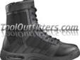 "
SWAT Footwear 1232-BLK-12.0 SWT1232-BLK-12.0 Air 9"" Side Zip M.T. 1232 - Size 12
Full Grain Leather Toe *durability, uniform code, polishable
1000 Denier Nylon *highly breathable
YKK Â® Zipper with Velcro Closure *easy on and off
Air Cushion/Injection