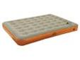 "
Alps Mountaineering 7631311 Air Bed SPS Queen, Khaki/Rust 60x80x8.5""
Features:
- S.P.S. Superior Pump System Easily Inflates Air Bed by Pumping with Your Feet or Hands
- Industry Leading Thick and Durable PVC
- Soft Flocked Top Adds Extra Comfort and