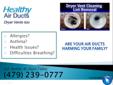 Air Duct Cleaning NWA
(479) 239-0777 | Do you suffer with allergies or asthma? Do you have breather troubles? Is your house full of dust? If so, then it may be time to have your air ducts cleaned! Call Healthy Air Ducts today for a FREE video inspection