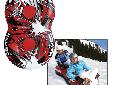 AIRHEAD FIGURE 8 HAVOC SNOW TUBEAHSN-22Two's always more fun than one! Two riders glide down snow covered hills in comfort on AIRHEAD's Figure 8 snow sled. Four molded handles provide a great grip even for cold mitten-wearing hands. The heavy gauge PVC
