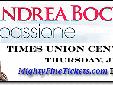 Andrea Bocelli Passione Tour Albany Concert
Times Union Center Concert - Thursday, June 13, 2013 @ 7:30 PM
Andrea Bocelli will perform a concert in Albany, New York on Thursday, June 13, 2013. The Andrea Bocelli concert at the Times Union Center (formerly
