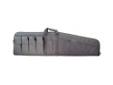 Allen Tactical Single Rifle Case 46" with 6 Pockets - Black. This rifle case features 3/4" foam padding with snap closures on the handle and heavy duty web trim. It also includes exterior pockets to conveniently store magazines and other range necessities