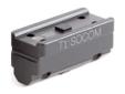 American Defense Aimpoint Micro T-1 SOCOM Riser Black. The B2-T1SOCOM Riser is designed to interface with the B2 modular base and is configured for the Aimpoint Micro T-1. It will put the iron sights in the lower one third of the optic. It is precision