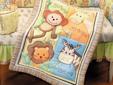 Brand New 4 Piece Animals Jungle Themed Baby Bedding Set with Monkey, Giraffe, Lion and a Zebra. Buy instantly and safely online we accept Paypal and Google Wallet. Google PMBBAY or go direct to the Baby Bedding Sale here Animals Baby Bedding Set
This