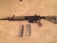 AR-15 5.556/.223 custom build. GG&G upper with a Bushmaster lower. Troy rail and Magpul stock. It has folding front and rear sights. Have a Surefire flashlight .
asking 1,000
No trades