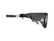 "
Advanced Technology Intl A.2.10.1140 AR15 Strkfrc 6posAdj w/AlHybridTube
ATI AR-15 Strikeforce Stock with Aluminum Hybrid Buffer Tube Assembly, Black
Features:
- Six Position Collapsible Buttstock
- 3M Industrial Grade Self-Adhesive Soft Touch Cheekrest